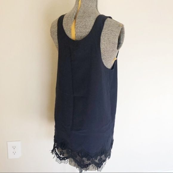Chloé Navy Silk Tank - Picture 6 of 10
